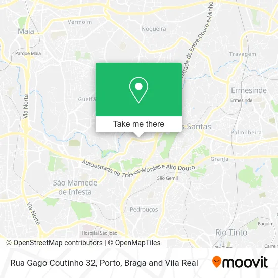 Rua Gago Coutinho 32 map
