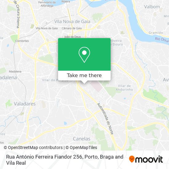 Rua António Ferreira Fiandor 256 map