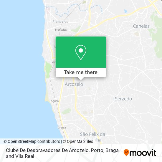 Clube De Desbravadores De Arcozelo map