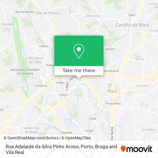 Rua Adelaide da Silva Pinto Aroso map