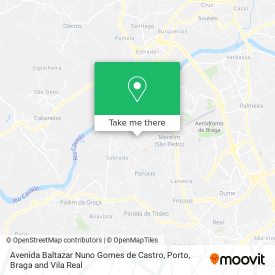 Avenida Baltazar Nuno Gomes de Castro map