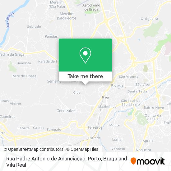 Rua Padre António de Anunciação map