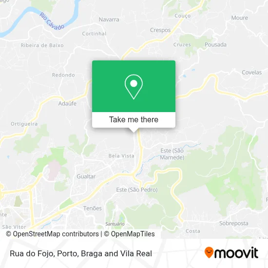 Rua do Fojo mapa
