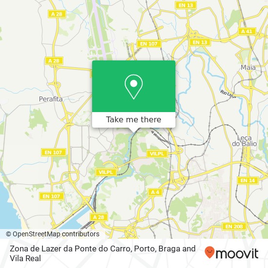 Zona de Lazer da Ponte do Carro map