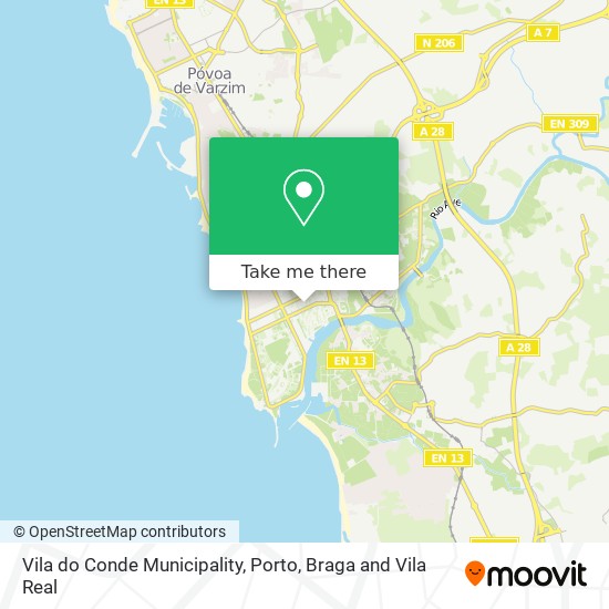 Vila do Conde Municipality mapa