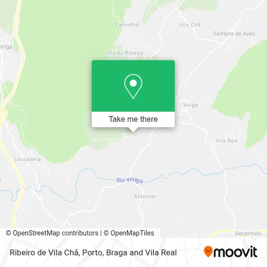 Ribeiro de Vila Chã map
