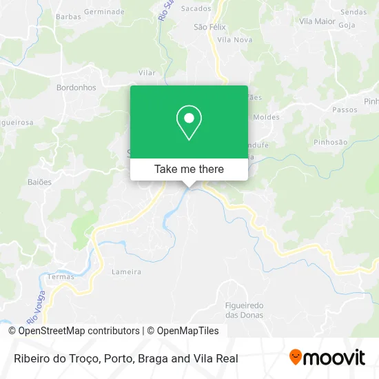Ribeiro do Troço map