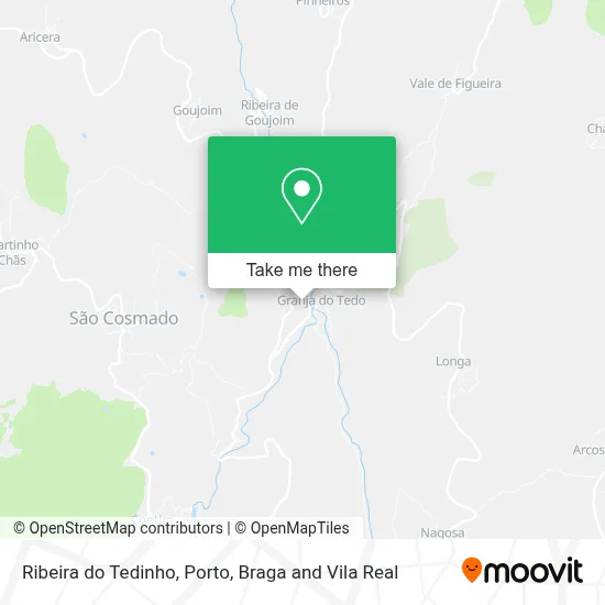 Ribeira do Tedinho map