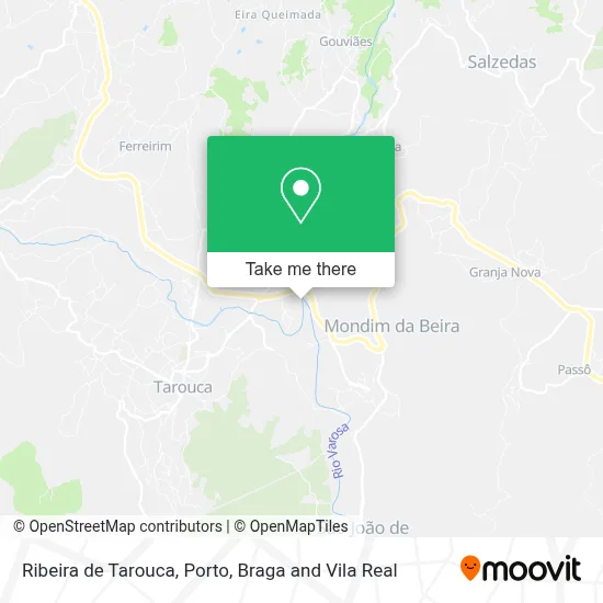 Ribeira de Tarouca map