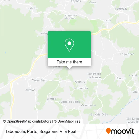 Taboadela map