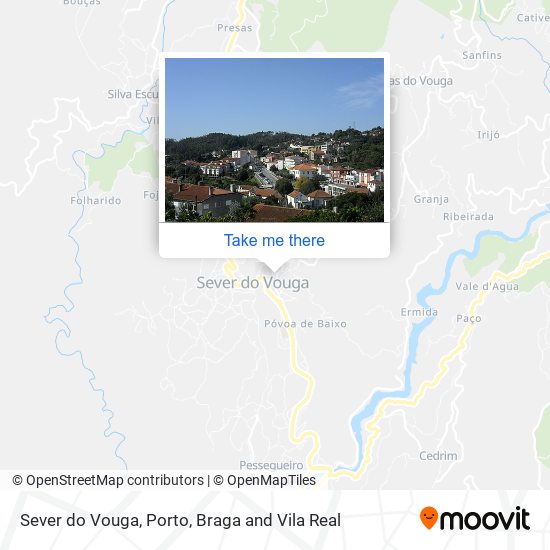 Sever do Vouga map