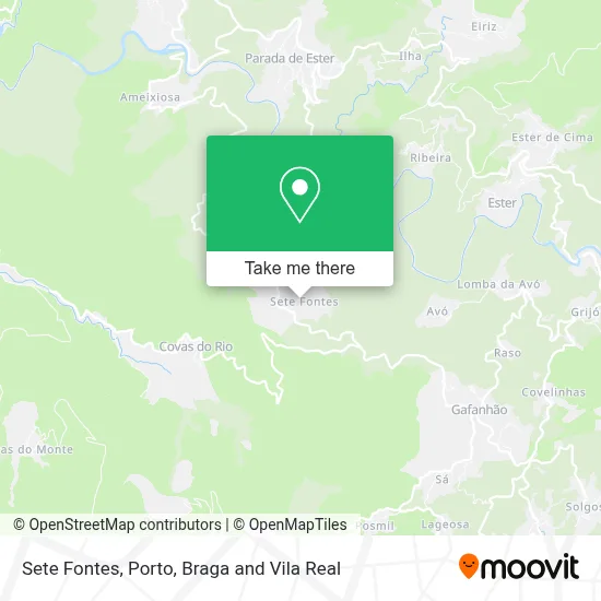 Sete Fontes map