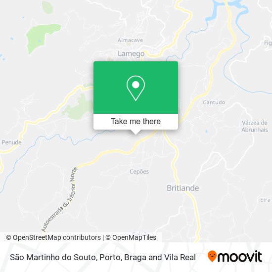 São Martinho do Souto map