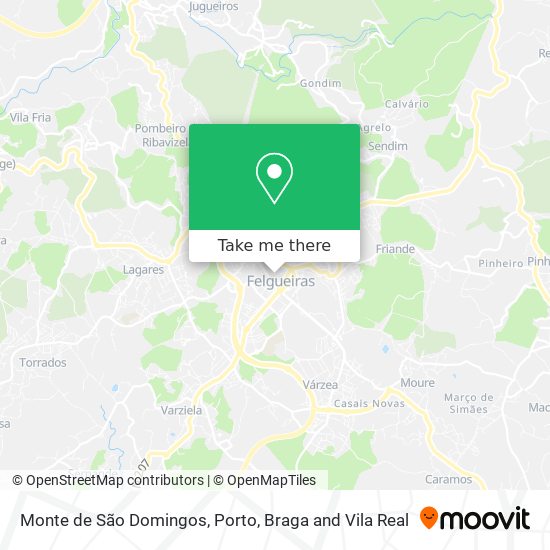 Monte de São Domingos mapa