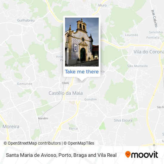Santa Maria de Avioso map