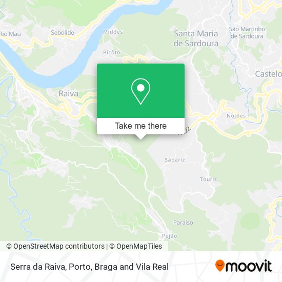 Serra da Raiva mapa