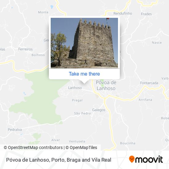 Póvoa de Lanhoso mapa