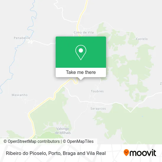Ribeiro do Pioselo map