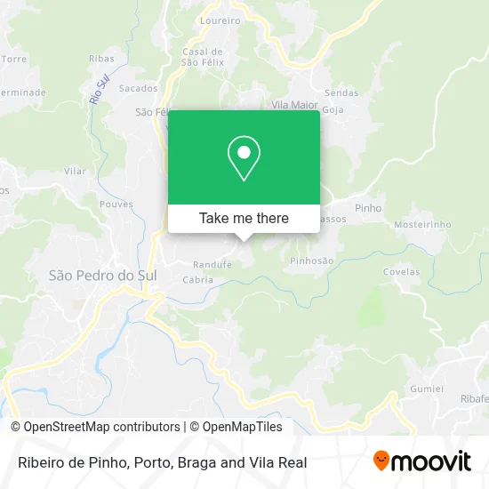 Ribeiro de Pinho map
