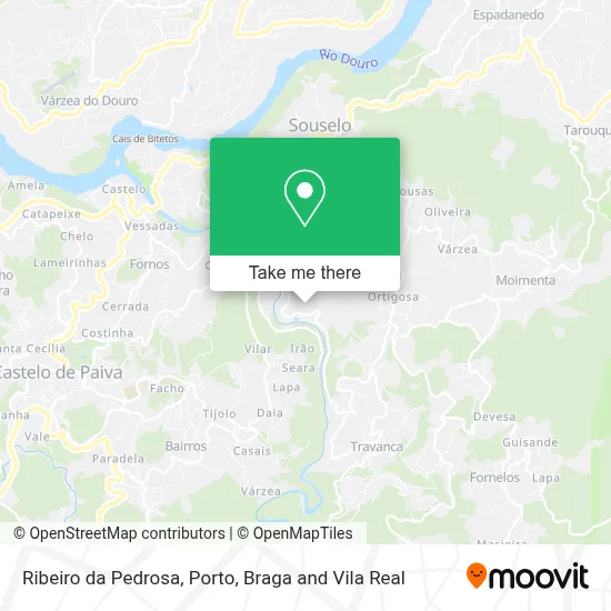 Ribeiro da Pedrosa map