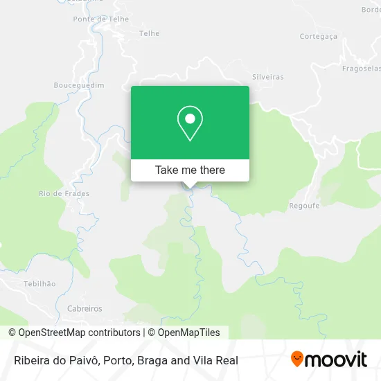 Ribeira do Paivô map