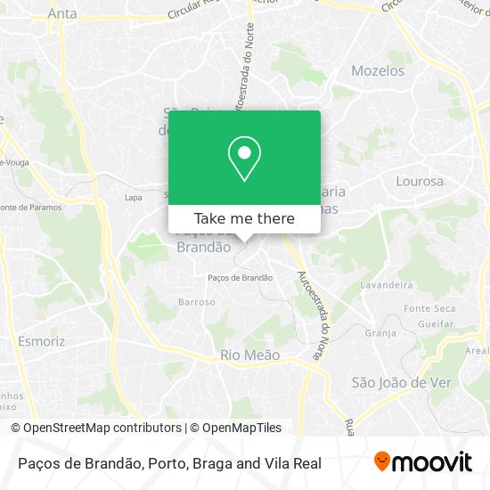 Paços de Brandão mapa