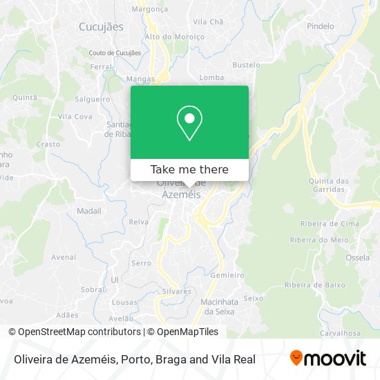 Oliveira de Azeméis map