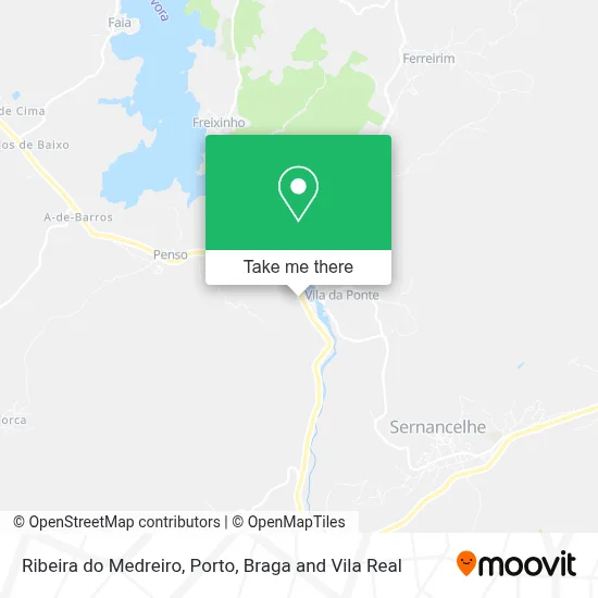 Ribeira do Medreiro map