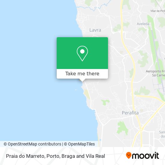 Praia do Marreto map