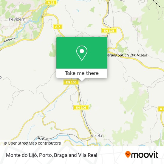 Monte do Lijó map