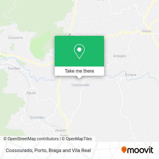 Cossourado mapa