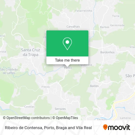 Ribeiro de Contensa map