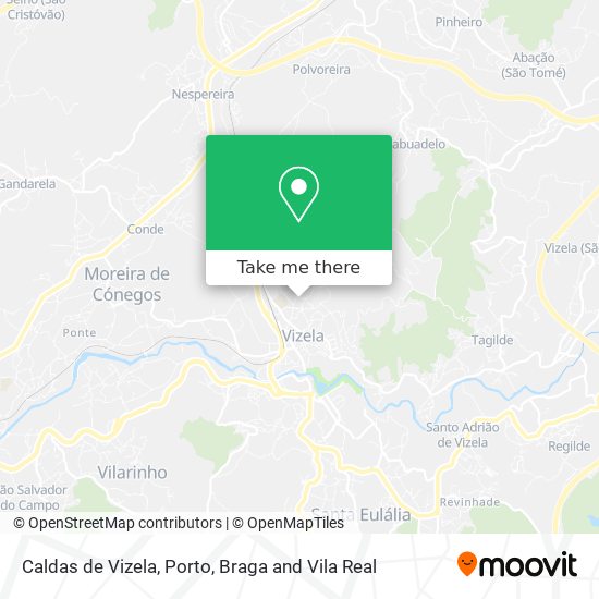 Caldas de Vizela map