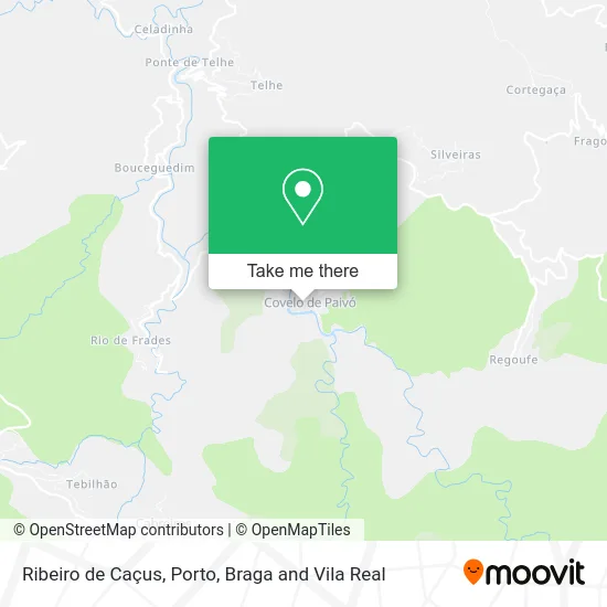 Ribeiro de Caçus map