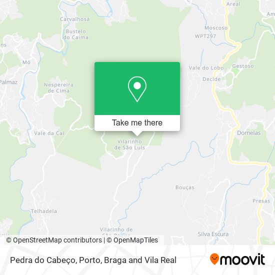 Pedra do Cabeço mapa