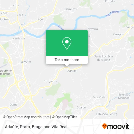 Adaúfe map