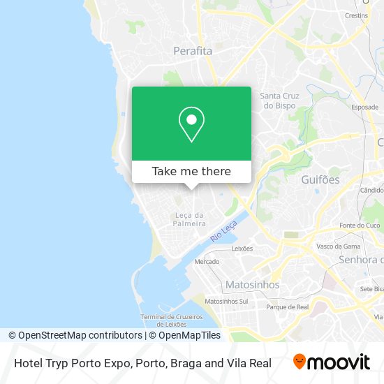 Hotel Tryp Porto Expo map