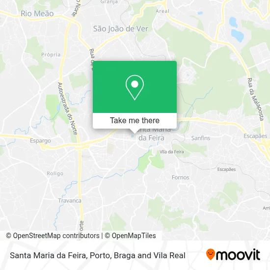 Santa Maria da Feira map