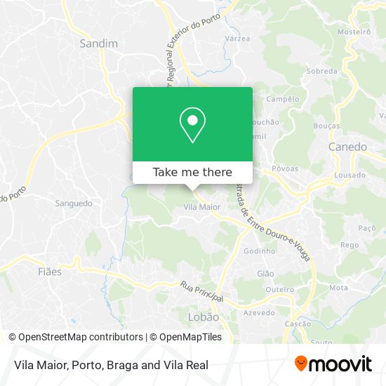 Vila Maior map