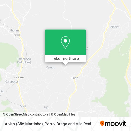 Alvito (São Martinho) mapa