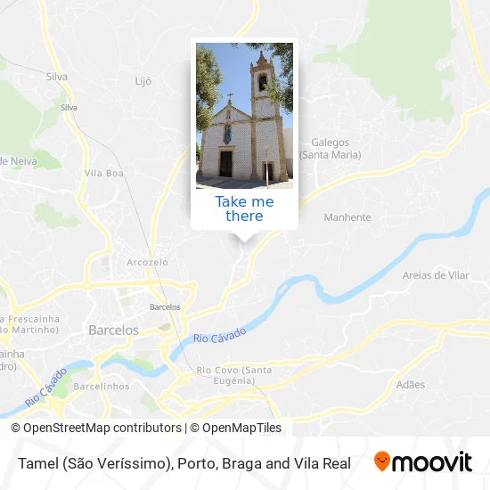 Tamel (São Veríssimo) map