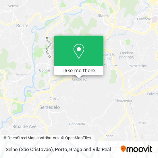 Selho (São Cristovão) map