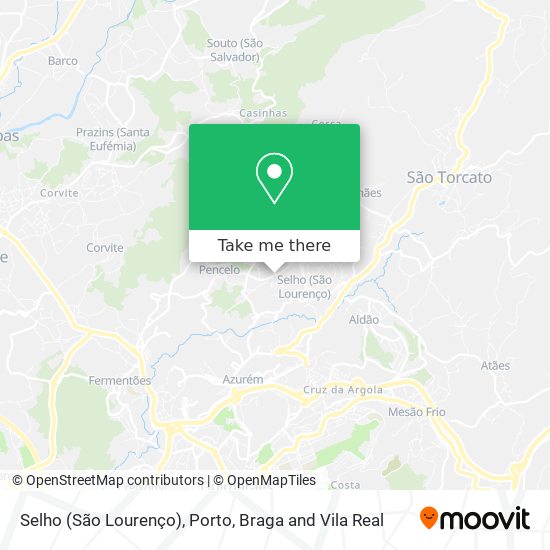 Selho (São Lourenço) mapa