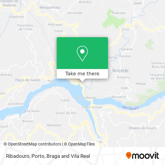 Ribadouro mapa