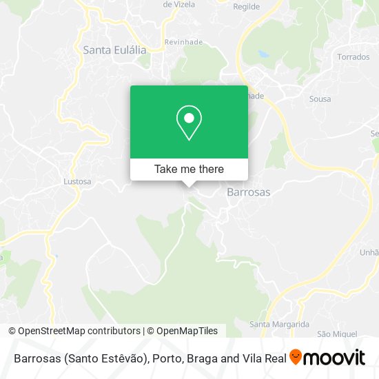 Barrosas (Santo Estêvão) mapa