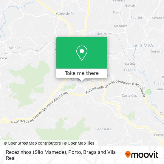 Recezinhos (São Mamede) mapa