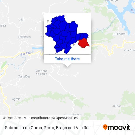 Sobradelo da Goma mapa