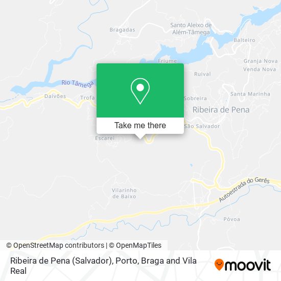 Ribeira de Pena (Salvador) map