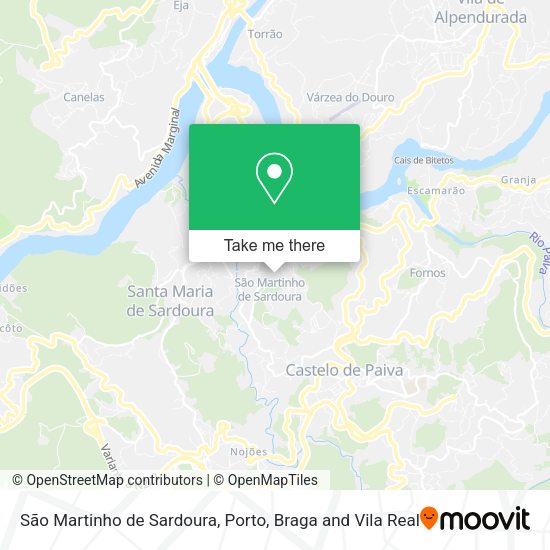 São Martinho de Sardoura map