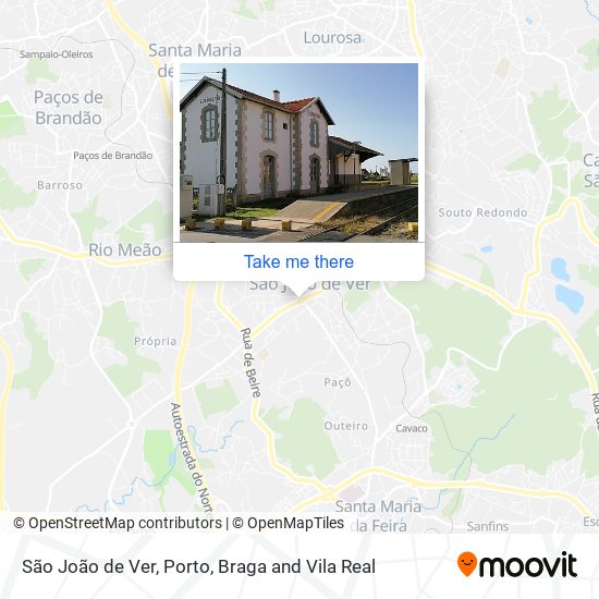 São João de Ver map